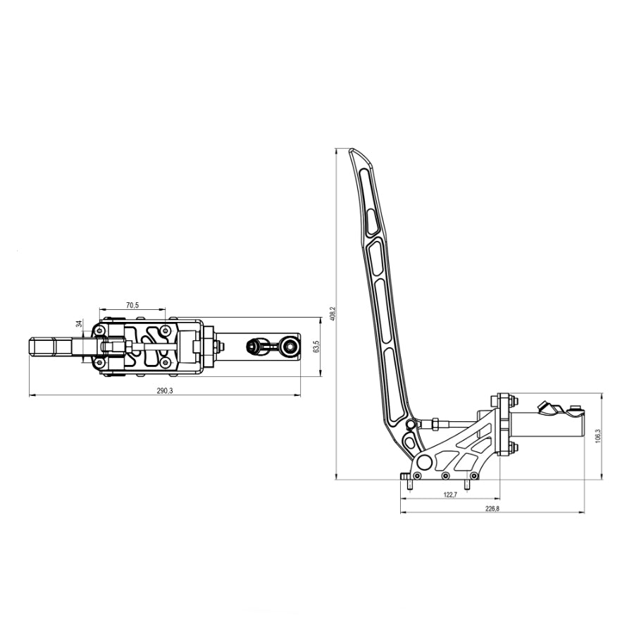 Black Edition Hydrauliczny hamulec ręczny - Wilwood 0.625