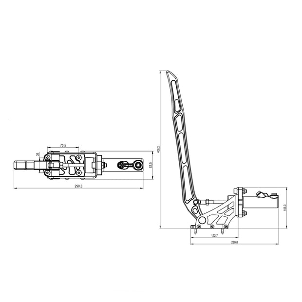 Black Edition Hydrauliczny hamulec ręczny - Wilwood 0.625"