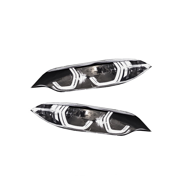 Naklejki zaślepek lamp przednich BMW F22/E46- Edición Batman
